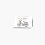 One foot on the ground, one foot on the pedal Greeting Card by sbloom5 | Redbubble One foot on the ground, one foot on the... 