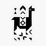 Llamas_Green and Warm Gray Sticker by miavaldez | Redbubble  Llamas_Green and Warm Gray Sticker by miavaldez