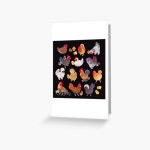 Chicken and Chick - dark Greeting Card by pikaole | Redbubble Chicken and Chick - dark Greeting Card by pikaole
