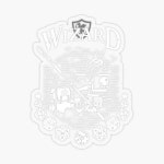 RPG Class Series: Wizard - White Version Sticker by Milmino | Redbubble RPG Class Series: Wizard - White Version Sticker by Milmino
