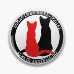 Antifa Cats Pin for Sale by iambigtro | Redbubble Antifa Cats Pin for Sale by iambigtro