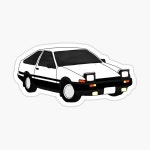 Eurobeat Intensifies AE86 Kansei Dorifto Initial D Car Sticker for Sale by bakayaro | Redbubble Eurobeat Intensifies AE86... 
