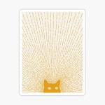 Cat Landscape 51 Sticker for Sale by ilovedoodle | Redbubble Cat Landscape 51 Sticker for Sale by ilovedoodle
