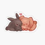 bun buns! ♡ Sticker for Sale by ettesore | Redbubble bun buns! ♡ Sticker for Sale by ettesore