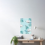 Waterlily dragonfly in green Poster by adenaJ | Redbubble Waterlily dragonfly in green Poster by adenaJ