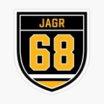 Jagr #68 emblem Sticker for Sale by Tarroi | Redbubble Jagr #68 emblem Sticker for Sale by Tarroi