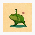 Yoga Frog Sun Salutation Photographic Print for Sale by DingHuArt | Redbubble Yoga Frog Sun Salutation Photographic Print for... 