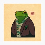business suit dapper frog Photographic Print for Sale by DingHuArt | Redbubble business suit dapper frog Photographic Print... 