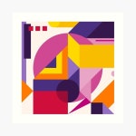 Abstract modern geometric background. Composition 14 Art... modern geometric background. Composition 14 Art Print for Sale by... 