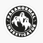 Paranormal Investigations EMF Meter Buttons Sticker for Sale by MondaysChild | Redbubble Paranormal Investigations EMF Meter... 