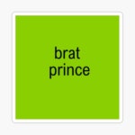 brat prince Sticker for Sale by err0 | Redbubble brat prince Sticker for Sale by err0