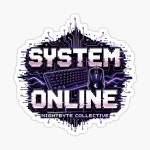 System Online – Purple PC Gaming Sticker for Sale by nbcollective | Redbubble System Online – Purple PC Gaming Sticker... 