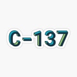 Earth Dimension C-137 Sticker for Sale by parttimetrash | Redbubble Earth Dimension C-137 Sticker for Sale by parttimetrash
