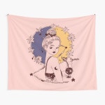 Star Girl Tapestry by HYEMINA | Redbubble Star Girl Tapestry by HYEMINA