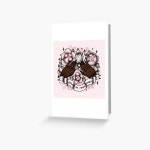 Leopard Gecko and White Roses Greeting Card for Sale by Paige Penrose | Redbubble Leopard Gecko and White Roses Greeting Card... 