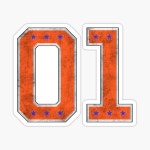01 General Lee Number Sticker by Drop23 | Redbubble 01 General Lee Number Sticker by Drop23