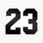 GOLDEN MJ 23 Sticker by linkscu | Redbubble GOLDEN MJ 23 Sticker by linkscu