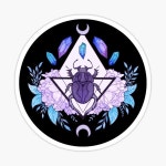 Scarab Queen // Black | Nikury Sticker by nikury | Redbubble Scarab Queen // Black | Nikury Sticker by nikury