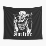 Im fine / Thumbs up Tapestry for Sale by VonKowen | Redbubble Im fine / Thumbs up Tapestry for Sale by VonKowen
