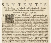 West-Friesland, 1672 - Rijksmuseum Amnestie afgekondigd door de Staten van Holland en West-Friesland, 1672