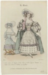 La Mode, 1829, Pl. 4 : Robe de Gaze de Smyrne broché (...) - Rijksmuseum La Mode, 1829, Pl. 4 : Robe de Gaze de Smyrne broché (...)