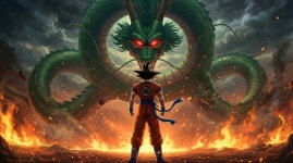 Goku Confronts The Dragon God