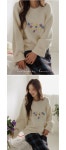 온,오프라인 통합 대표브랜드-내 아이를 스타일 있게!!! 아이러브제이 : I LOVE J - [닌나난나][Free(55~77)]포렌느 파스텔 플라워 루즈핏 니트