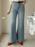 아이러브제이 : I LOVE J - 닌나난나 [S,M,L]리베뉴 와이드 부츠컷 데님 팬츠