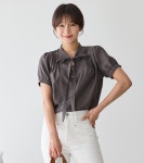 아이러브제이 : I LOVE J - [닌나난나]르안 타이 핀턱 블라우스 [Free(55~66)]