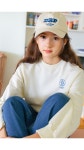 아이러브제이 : I LOVE J - G.루시 크롭 맨투맨 티_CR