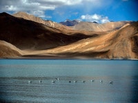 China building bridge on Pangong in illegally occupied area: LS told - Rediff.com India News China building bridge on Pangong in... 