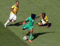 PHOTOS: Colombia close in on knockout stage after victory - Rediff Sports PHOTOS: Colombia close in on knockout stage after victory