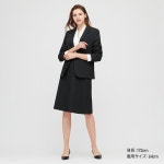 ユニクロ｜ストレッチフレアスカート（無地・ストライプ・ロング丈・61～63cm）セットアップ可能｜WOMEN（レディース）... 