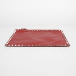 발렌티노(Valentino) | 중고 QW1P0269BOL 레드 레더 락스터드 클러치 | 트렌비