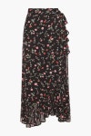 가니-가니 Ruffled printed stretch mesh midi wrap skirt 46353151655149340 | 트렌비 가니-가니 Ruffled printed stretch mesh midi... 