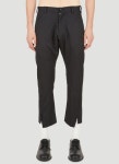 Sulvam-술밤 남성 Raw Hem Pants in Black Black | 트렌비 Sulvam-술밤 남성 Raw Hem Pants in Black Black | 트렌비 | www.trenbe.com