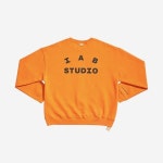 아이앱스튜디오-아이앱 스튜디오 x 두산 인프라코어 스웨트셔츠 오렌지 IAB Studio x Doosan Infracore Sweatshirt Orange | 트렌비... 