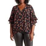 빈스카뮤토-퍼프 슬리브 버튼 셔츠 Puff Sleeve Button Front... 트렌비 빈스카뮤토-퍼프 슬리브 버튼 셔츠 Puff Sleeve... 
