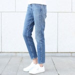 아크네스튜디오-22FW 아크네 스튜디오 멜크 슬림핏 미드블루... 아크네스튜디오-22FW 아크네 스튜디오 멜크 슬림핏 미드블루 진... 