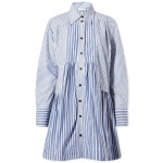 Wide Mini Shirt Dress F7635-758 | 트렌비 가니-가니 GANNI Stripe Cotton Wide Mini Shirt Dress F7635-758 | 트렌비 | www.trenbe.com