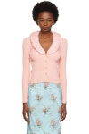 블루마린-핑크 폭스 퍼 크롭 가디건 Blumarine pink Faux... 트렌비 블루마린-핑크 폭스 퍼 크롭 가디건 Blumarine pink... 