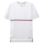 톰브라운-톰 브라운 23SS RWB 트리밍 미드웨이트 져지 반팔티 MJS221A J0058 100 | 트렌비 톰브라운-톰 브라운 23SS RWB 트리밍... 