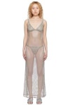 가니- 가니 실버 메시 미디 드레스 | TRENBE 가니- 가니 실버 메시 미디 드레스 | TRENBE | www.trenbe.com