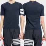 FJS133A J0043 480 | TRENBE 톰브라운-톰 브라운 23SS 사이드 RWB 트리밍 링거 져지 반팔티 FJS133A J0043 480 | TRENBE | www.trenbe.com