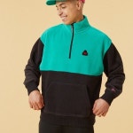 뉴에라-NEW ERA NERA COLOURBLOCK QUARTER ZIP MALE (12893059) (뉴에라 컬러블럭 쿼터 집) | TRENBE 뉴에라-NEW ERA NERA... 