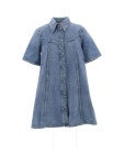 가니-헴프 미니 드레스 슬리브 Hemp Mini Dress with Leg-O-Mutton Sleeve 493405 | TRENBE 가니-헴프 미니 드레스 슬리브... 