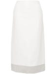 막스마라(MaxMara) | 중고 막스앤코 메탈릭블랙 물결 니트 밴딩스커트 55 | 트렌비