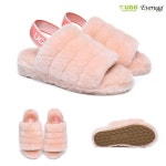 어그(Ugg) | 어그 에버 퍼피 양털 스트랩 슬리퍼 핑크 AS7006 PK 2024 호주 24FW 101620975 | 트렌비