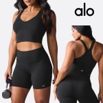 알로요가(Alo Yoga) | 알로요가 에어브러쉬 탱크탑 브라 블랙 alo 알로 요가복 탱크 탑 119276808 | 트렌비