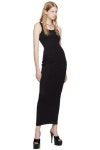 블루마린(BLUMARINE) | 25 SS 블루마린 블랙 코튼 맥시 드레스 231901F055010 | 트렌비